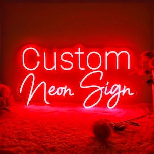 Custom Neon Sign, Neon Signs, Neon sign bedroom, LED Neon Sign, Neon Light, Wedding neon sign, Home Decor, Wall Decor, Personalized Gift