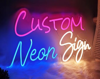 Custom Neon Sign, Personalized LED Wall Decor, Neon Signs, Neon Light, Name Signs for Home, Wall Decor, Wedding & Party Decor, Custom Gift