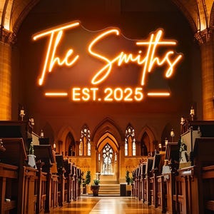 Placa de neon personalizada com sobrenome para recepção de casamento, placa de neon com luzes de LED para decoração de casamento, placa de neon personalizada, placa de sobrenome personalizada, decoração para casa