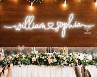 Custom Neon Sign Wedding Decor, Wedding Neon Sign Wall Decor, Led Sign Custom Engagement Decor, Neon Name Sign, Valentines Day Gift For Her
