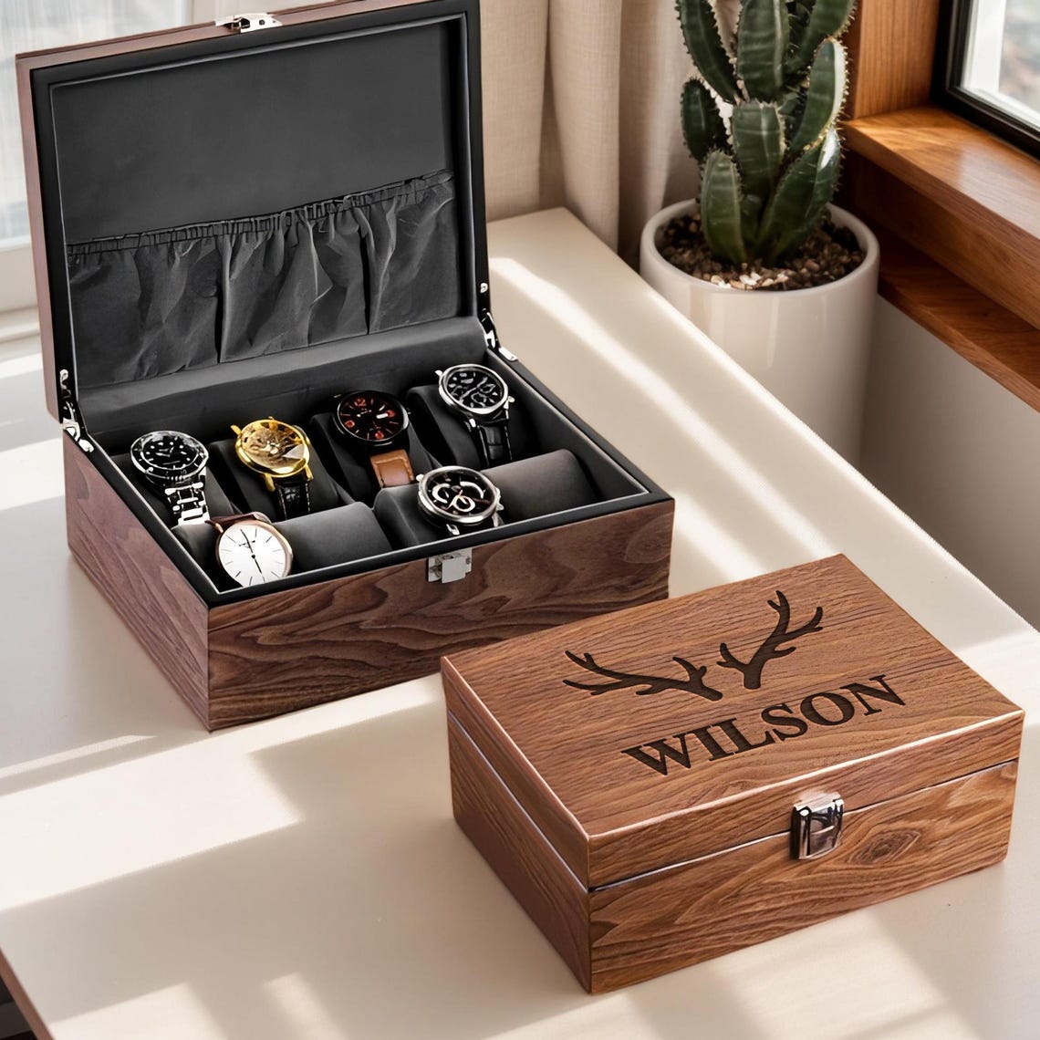 Custom Watch Case With Name, Custom Valentines Gift,custom Engraved ...