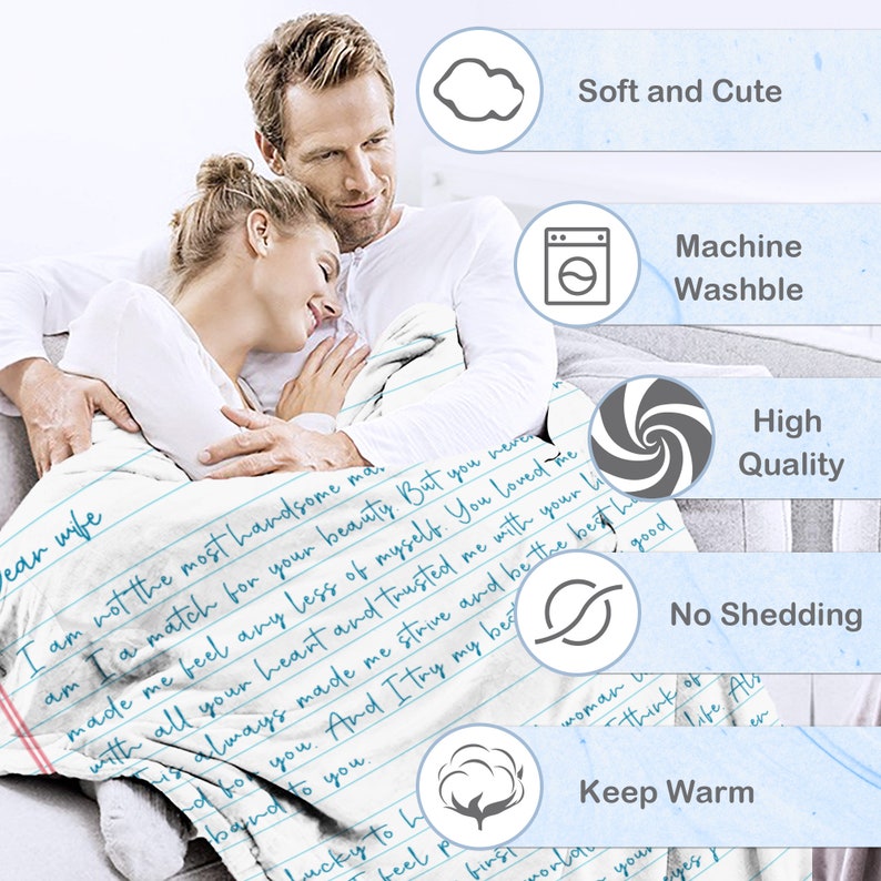 Custom Love Letter Blanket Personalized Blanket Custom Name Etsy