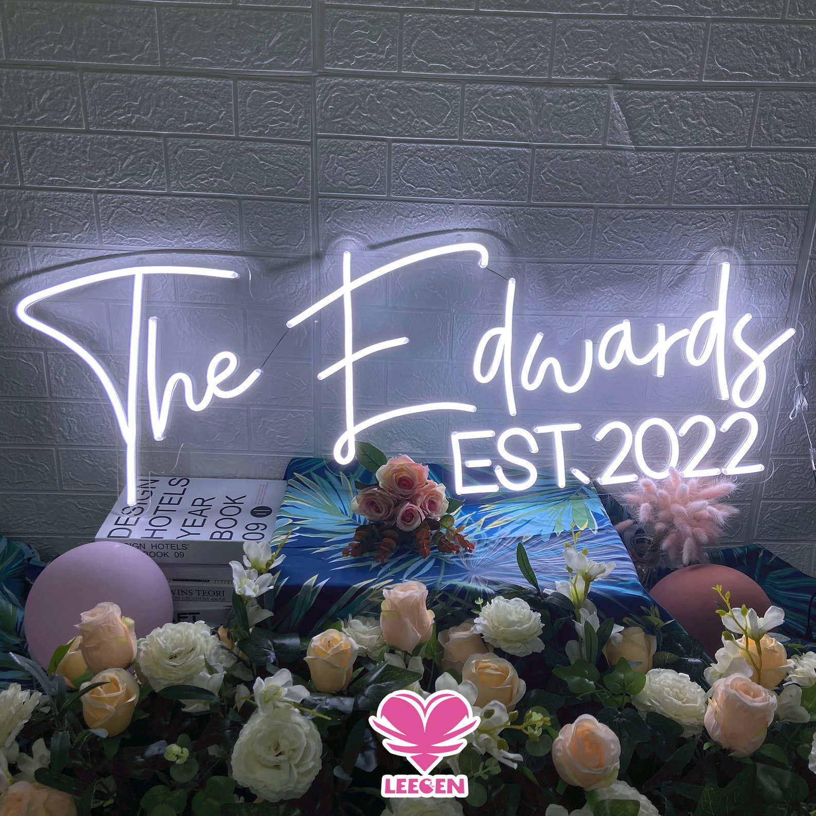 Wedding Neon Sign Custom Neon Sign Last Name Neon Sign Neon Etsy