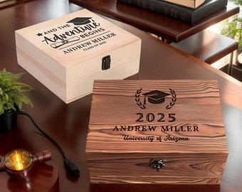 Graduation Memory Box, Personalized Gift Box, Graduation Gift Ideas, Keepsake Time Capsule, Graduation Gift for Her, Graduation Gift for Him