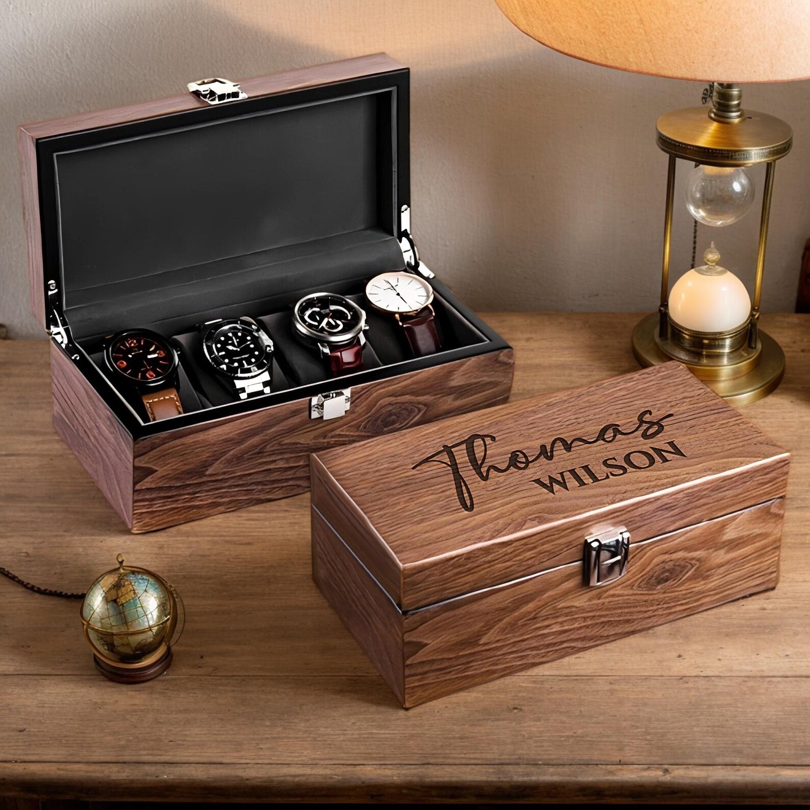 Custom Watch Case With Name, Custom Valentines Gift,custom Engraved ...