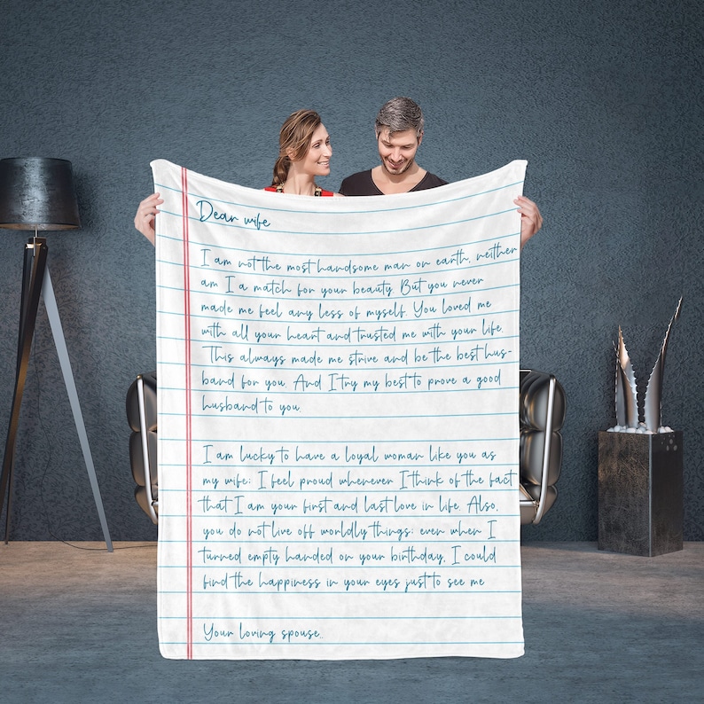 Custom Love Letter Blanket Personalized Blanket Custom Name Etsy