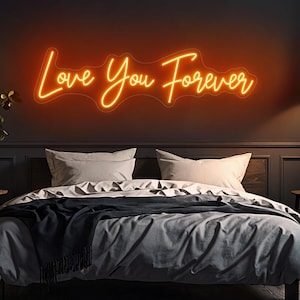 Enseigne néon de mariage personnalisée, Enseigne néon Love You Forever, Enseignes LED personnalisées, Enseigne néon de mariage, Néon LED, Décoration de mariage, Enseigne lumineuse de mariage