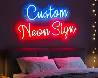 Custom Neon Sign, Neon Signs, Neon sign bedroom, LED Neon Sign, Wedding sign, Neon light Sign, Home Decor, Wall Decor, Personalized Sign
