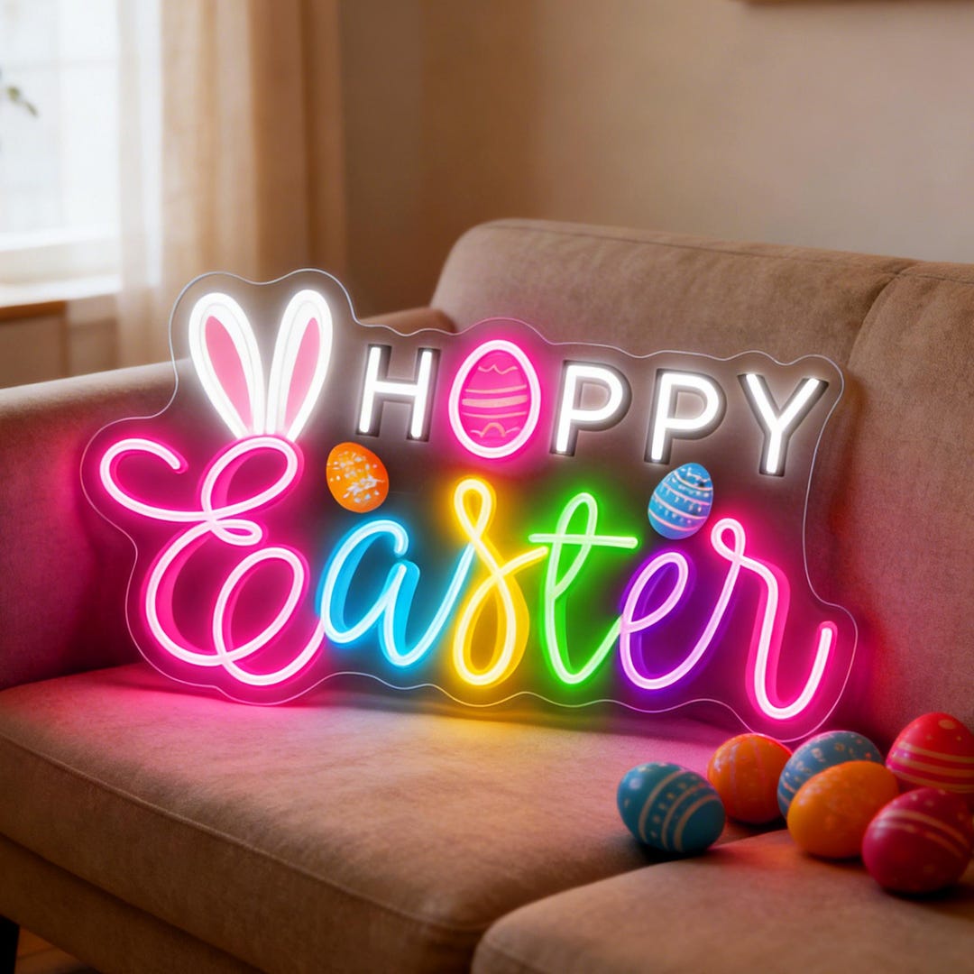 Spring Neon Signs Hello Easter Neon Sign, Custom Spring Home Decor Led Neon Light, Spring ...