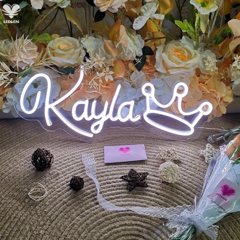 Custom Name Neon Sign Child Gifts Kid's Gift Room Neon Etsy UK