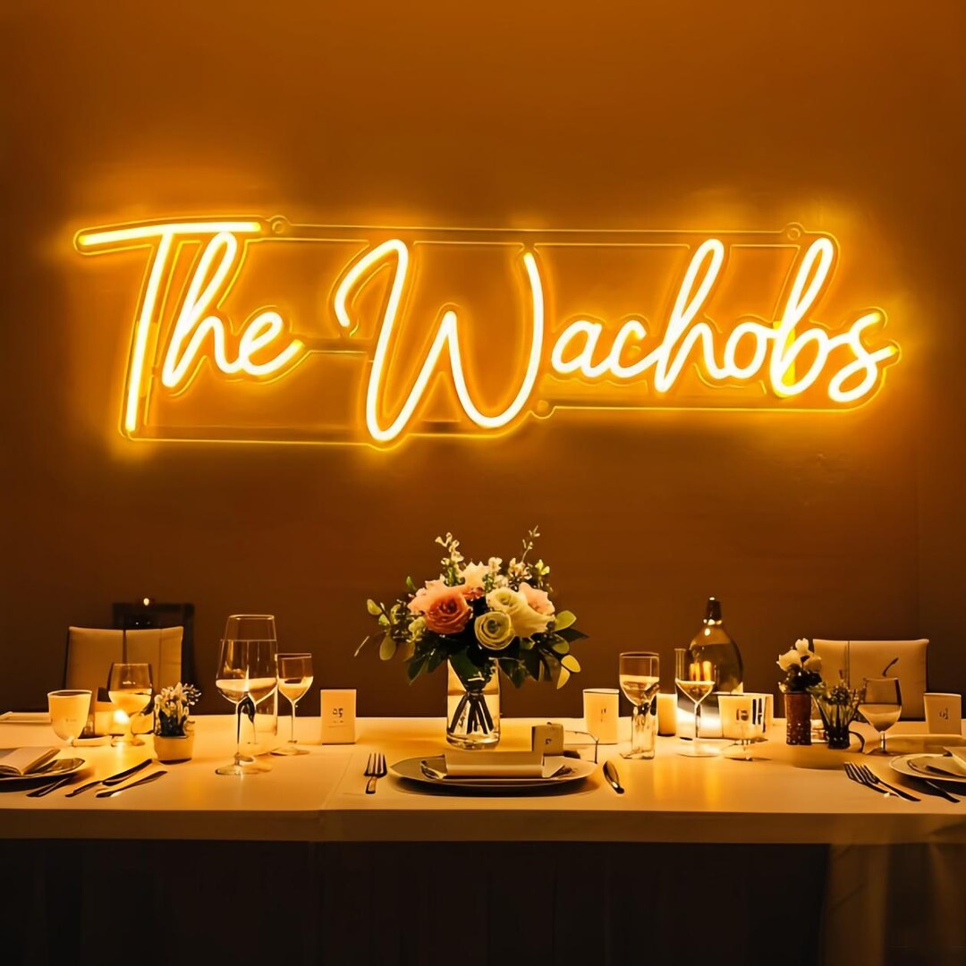 Reception Neom Sign Wedding NEON SIGN for Reception | Wedding Decorations | Initials Neon ...