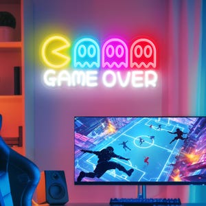 Game Room Neon Sign, Game Room Decor Sign Custom, Arcade Wall Decor, Neon Led Light for Gaming Room, Mancave Decor Sign, Custom Neon Sign