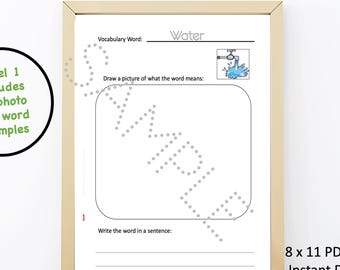 Vocabulary Practice for Special Education