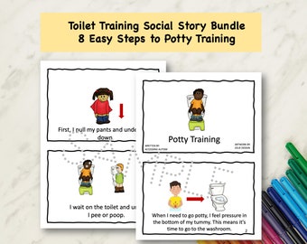 Autism Potty Training Social Story: Visual Schedule & Reward Chart, Toilet Training and Autism