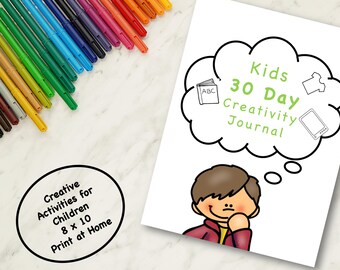 Kids Creative Journal: 30-Day Art & Mindfulness Prompts (PDF)