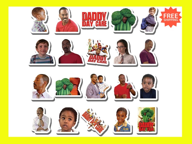 20 PCS Stickers Pack Daddy Aesthetic Day Vinyl Care Colorful Waterproof for Water Bottle Laptop Bumper Car Bike Luggage Guitar Skateboard