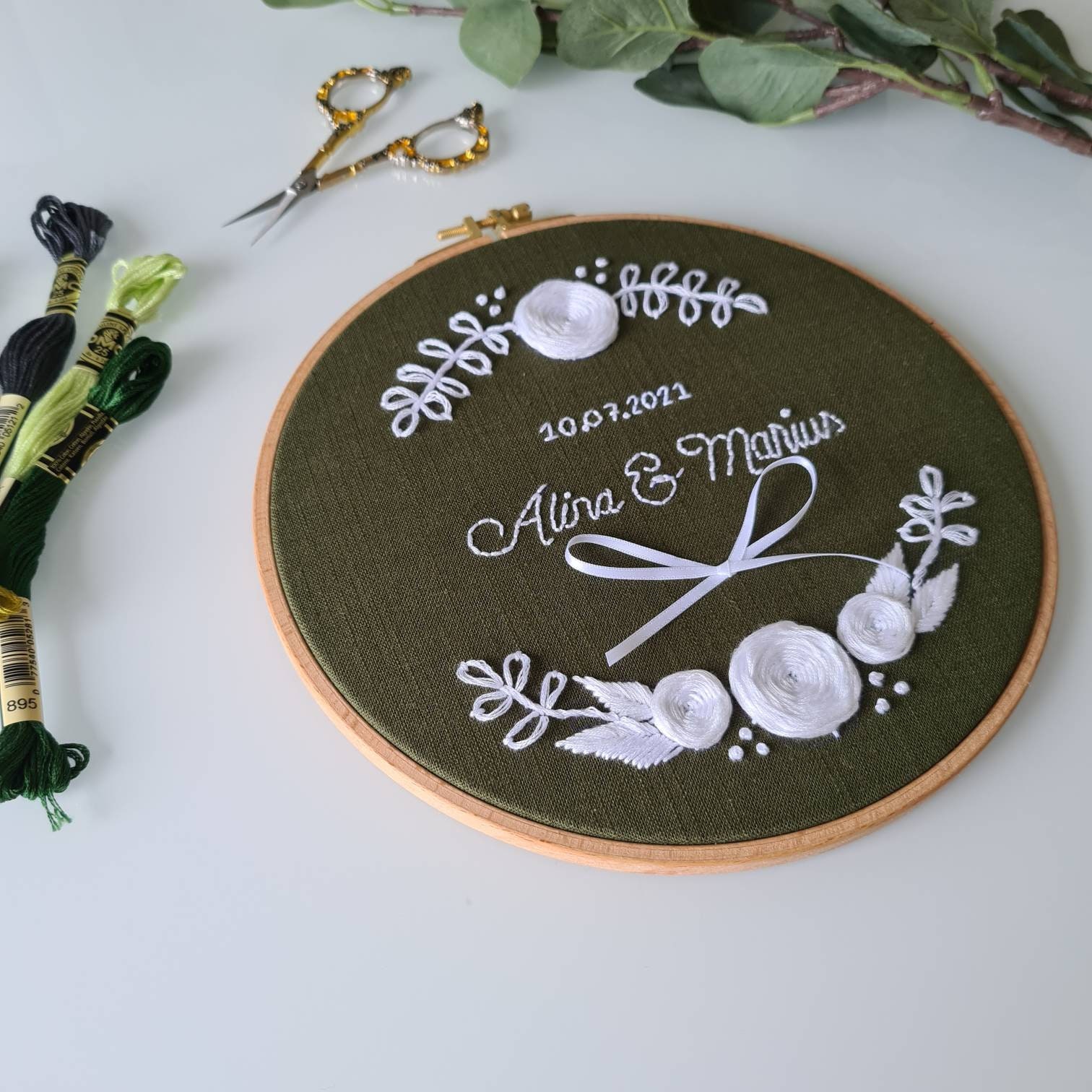 Personalized embroidery frames embroidery picture Etsy