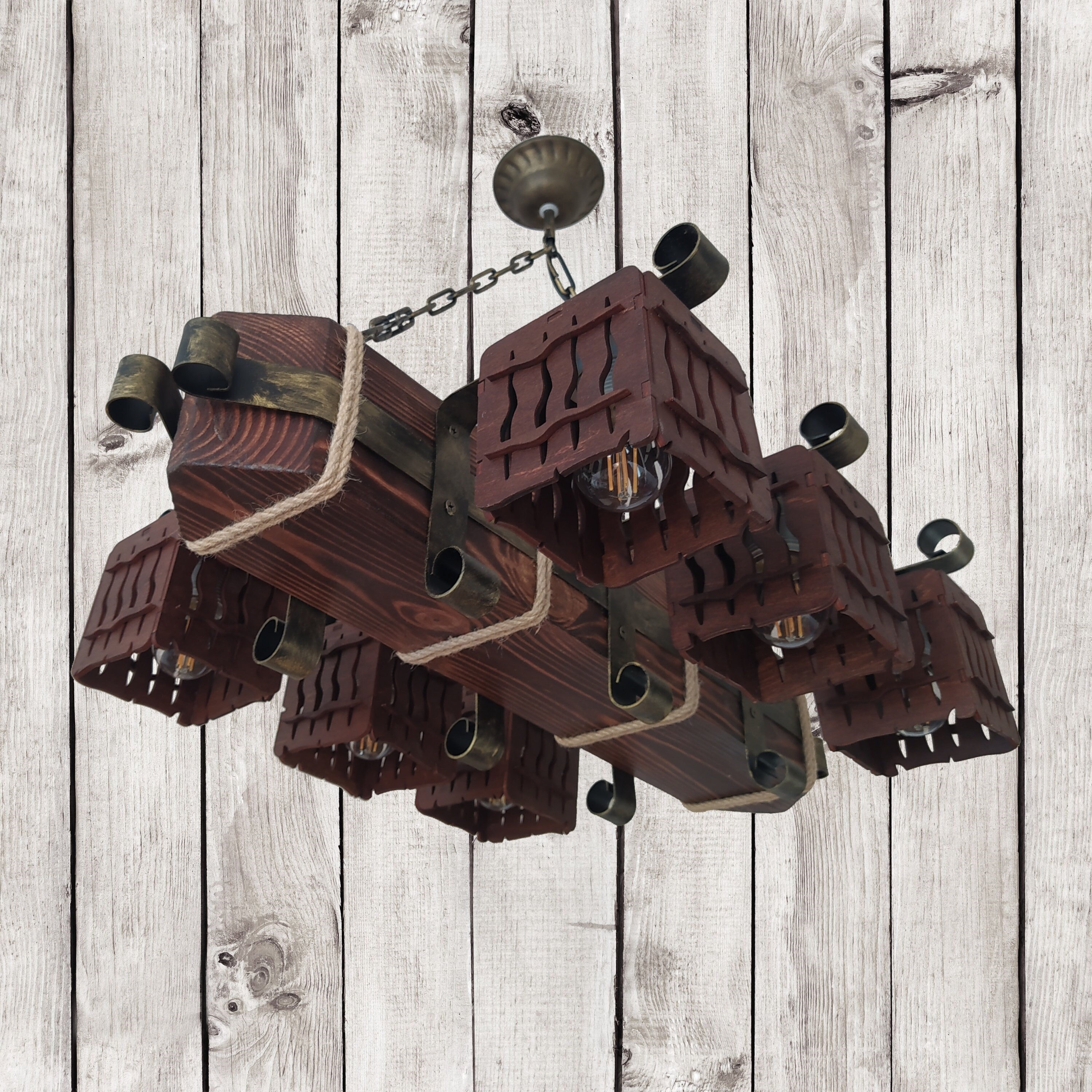poutre De Lampe En Bois