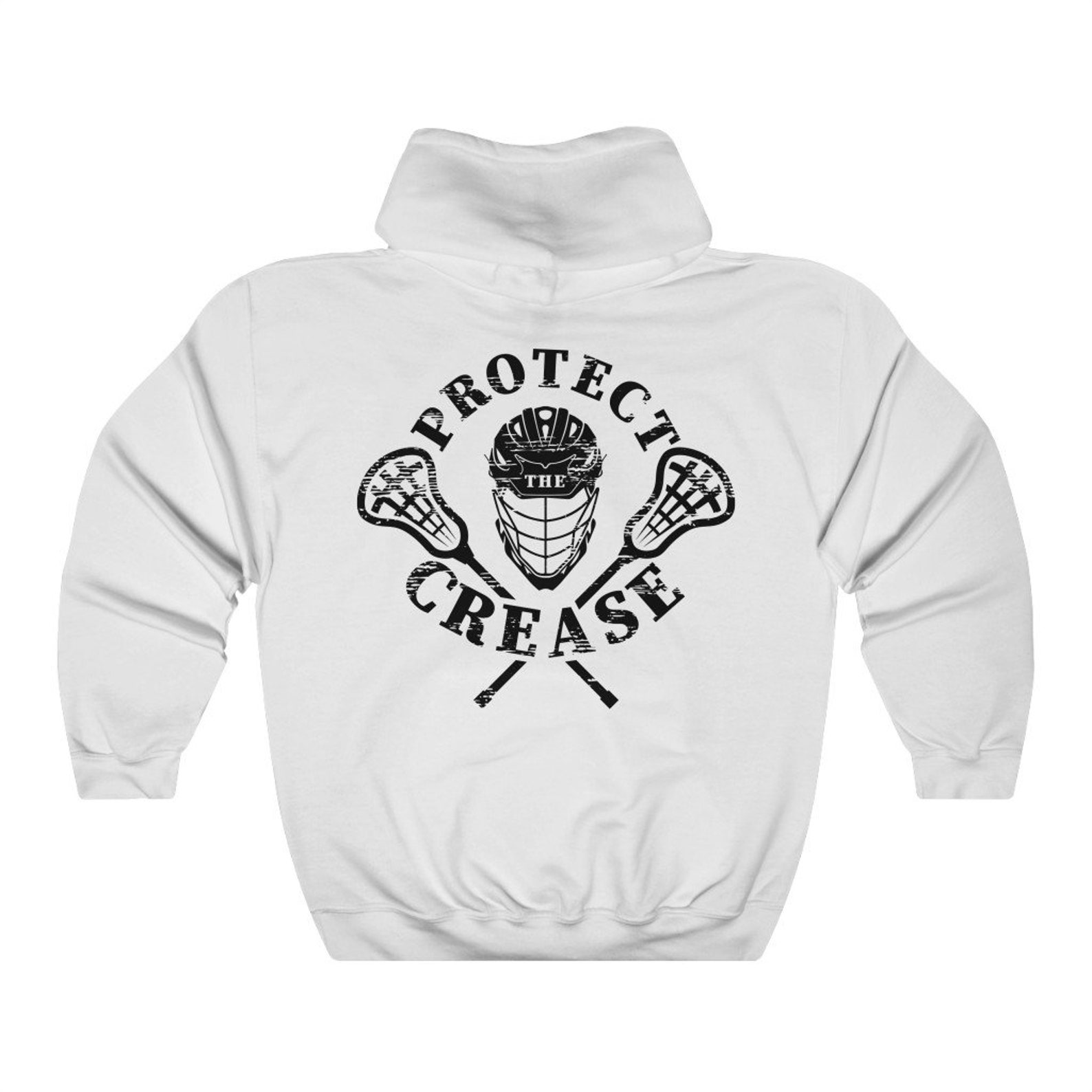 Lacrosse Hoodie / Protect The Crease / Sports / Unisex Premium Etsy