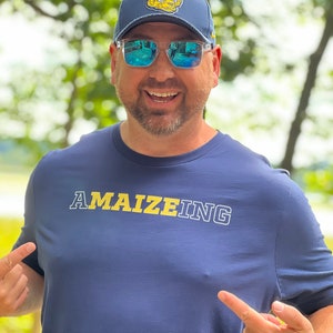 Michigan Amazing T-Shirt, Michigan Unisex T-Shirt, Hail to the Victors, Maize & Blue Shirt, Go Blue, UofM, Michigan Fan, Bella + Canvas