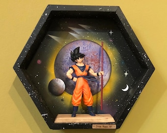 DragonBall in Space, Goku in Space, Atari, Video Game Room, Collectibles,  Man Cave Décor, Special Gift, Son Goku in Space, Anime, Manga