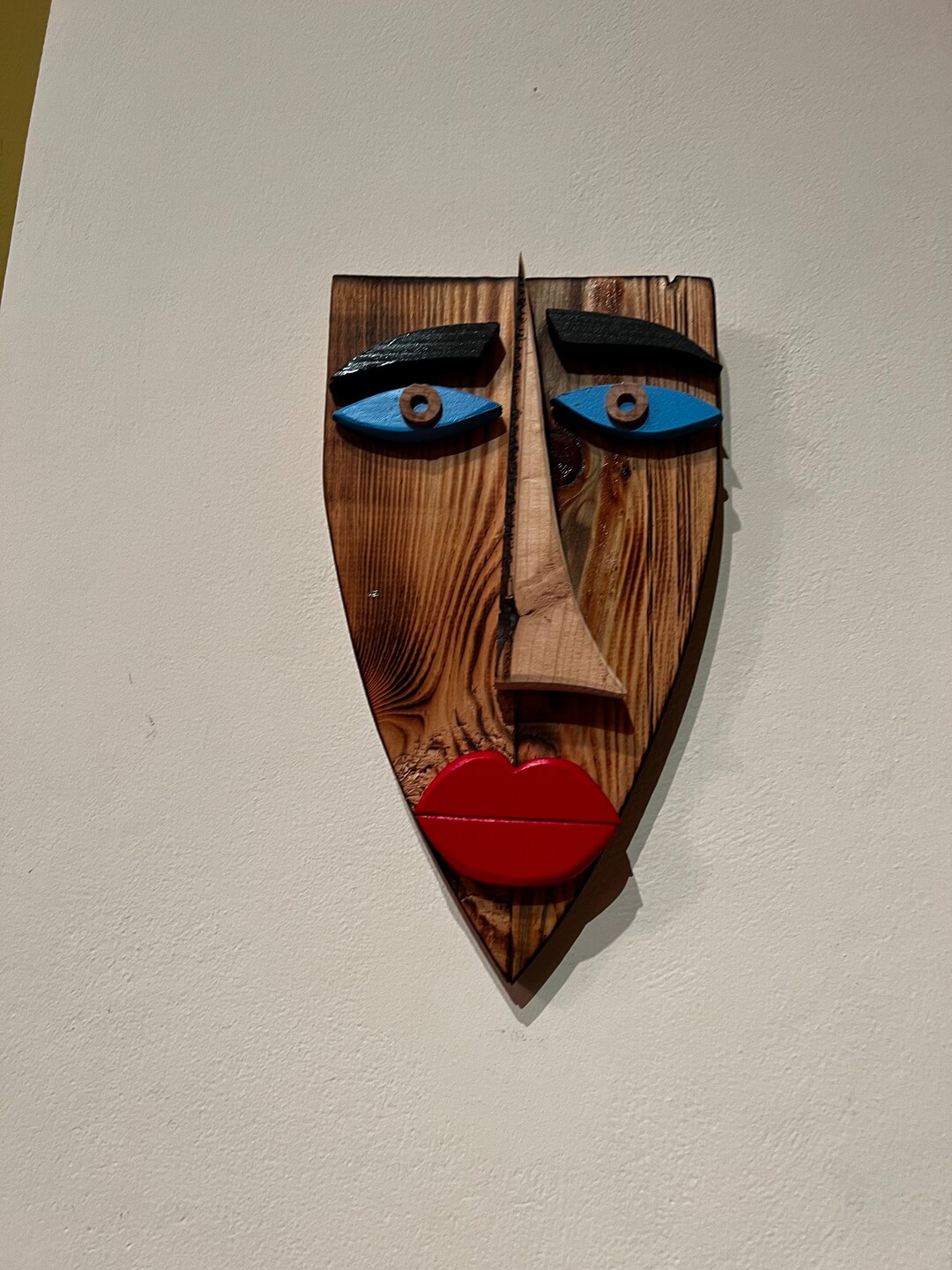 Modern African Mask Wall Decor Home Decor Room Decor Etsy