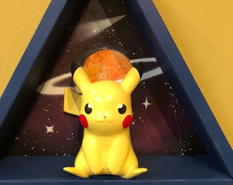 POKEMON in Space Diorama, Picachu in Space, Anime, Manga, Video Game Room, Collectibles,  Man Cave Décor, Special Gift