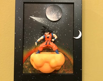 DragonBall in Space, Goku in Space, Atari, Video Game Room, Collectibles,  Man Cave Décor, Special Gift, Son Goku in Space, Quality Gift
