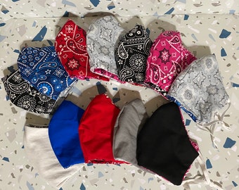 Bandana Stampa Maschere viso adulto