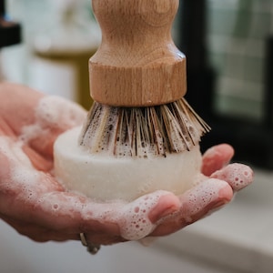 Organic Solid Dish Soap | Zero Waste | Sustainable | Clean Ingredients | Plastic Free