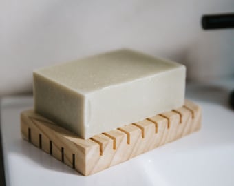 Cedarwood French Green Clay Soap | Vegan | Cold Process | Woodsy | Small Batch | 5.5 oz