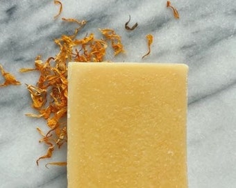 Gentle Calendula Beeswax Soap | Sensitive Skin | Cold Process | Natural | Small Batch | 5.5 oz
