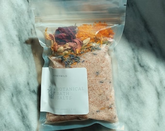 4 oz Botanical Bath Salts | Wildflower Power | Natural Spa