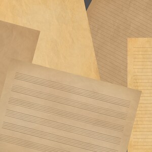 Vintage Pack for Scrapbooking / Junk Journal Kits: Digital and Printable Old Paper for DIY Crafts, Retro Sheets, Envelopes, Instant Download