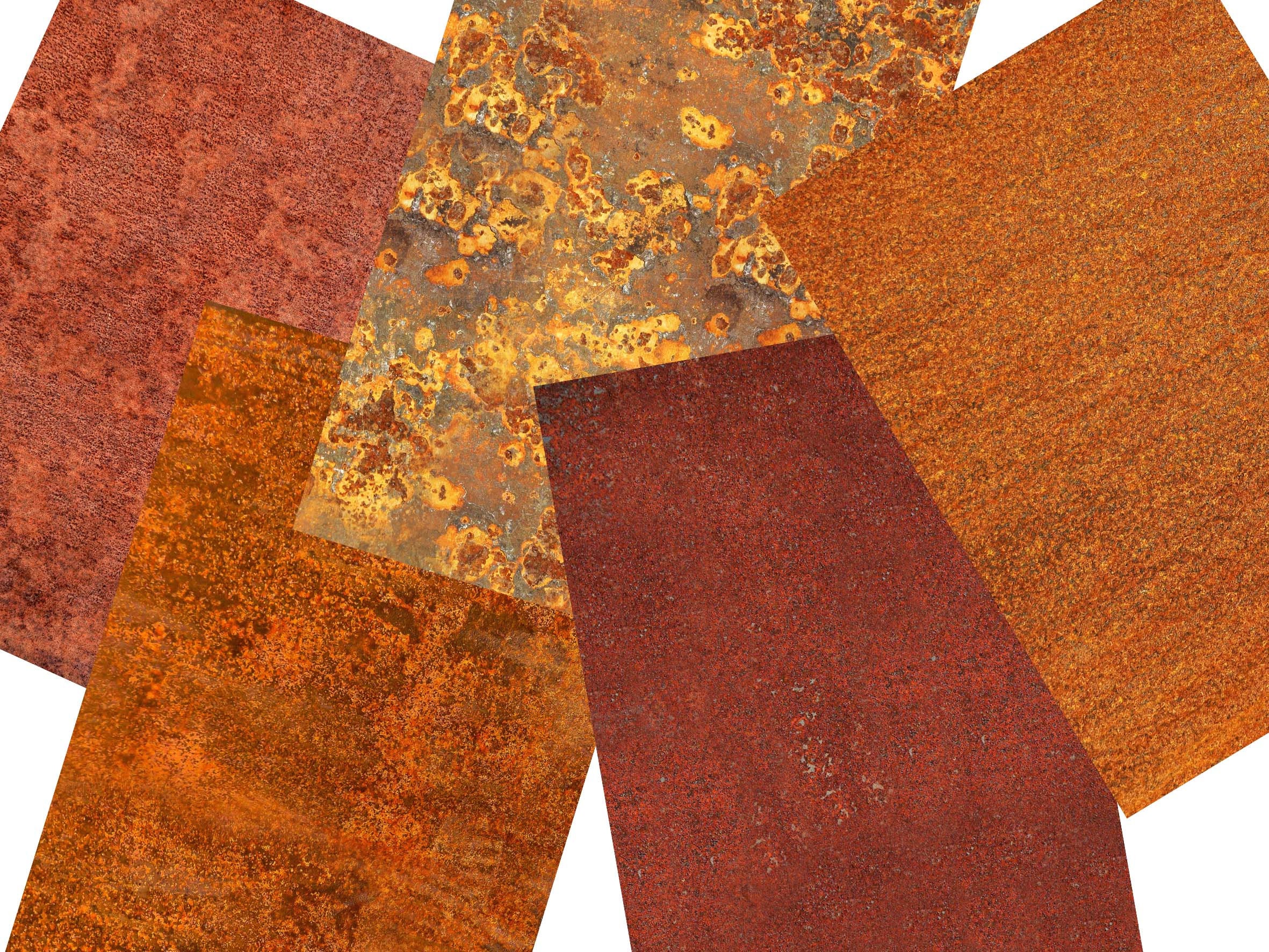 Rust Paper Pack 10 Digital Rusty A4 Sheets, Printable Crafting Paper for Scrapbooks, Junk