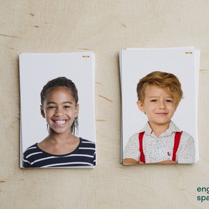 Tarjetas de Emociones en Español, Flashcards Montessori Sentimientos con Personas Reales, Rincón Calmante, Zonas de Regulación, Aprendizaje Social y Emocional