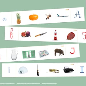 Hojas de trabajo de SONIDOS PRINCIPIANTES en portugués, juego de cartas Montessori Phonics, tarjetas de sonidos de letras imprimibles, actividad de clasificación de sonidos iniciales