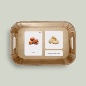 NUTS Montessori Cards, Three Part Cards, Nomenclature Cards, Montessori educational material, montessori printable, prek homeschool tool