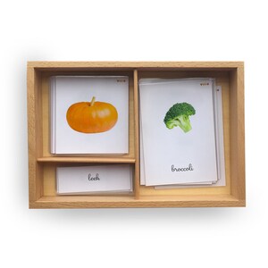 GREENS AND VEGETABLES flashcards real images, Montessori 3 part cards, Nomenclature cards, Montessori at home, homeschool teacher activity
