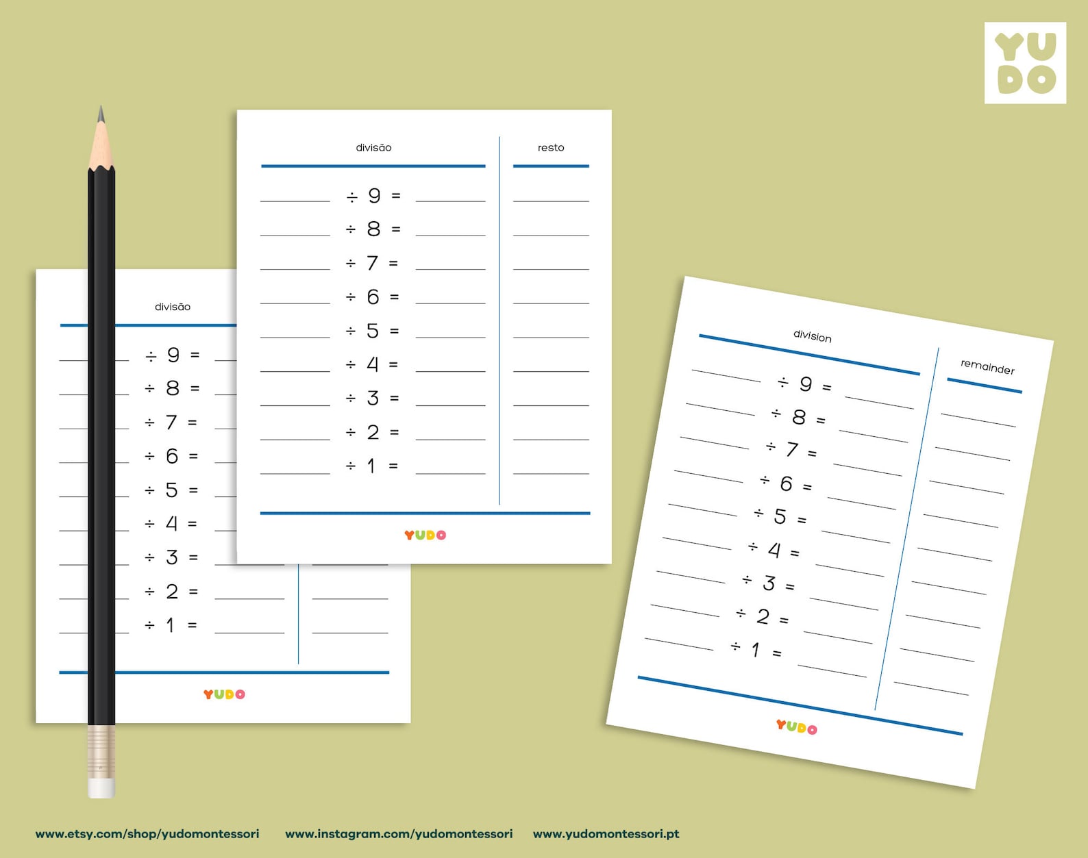 BUNDLE Montessori Math Tables, Numbers Worksheet, Elementary Math ...