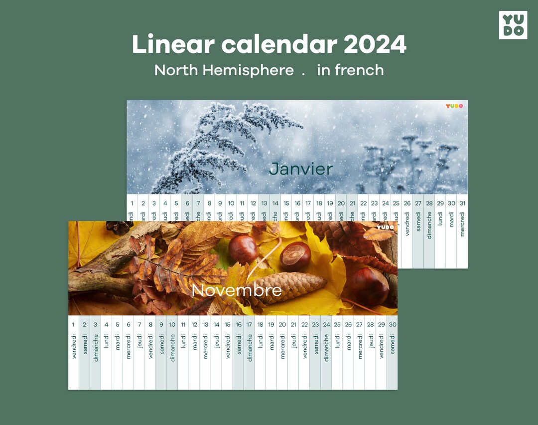 2024 Beam of Time Calendar North Hemisphere Annual Calendar Etsy