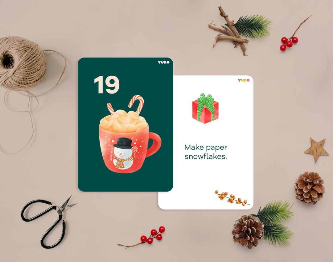 Christmas Advent Calendar 2024 for Kids 50 Days Until Etsy
