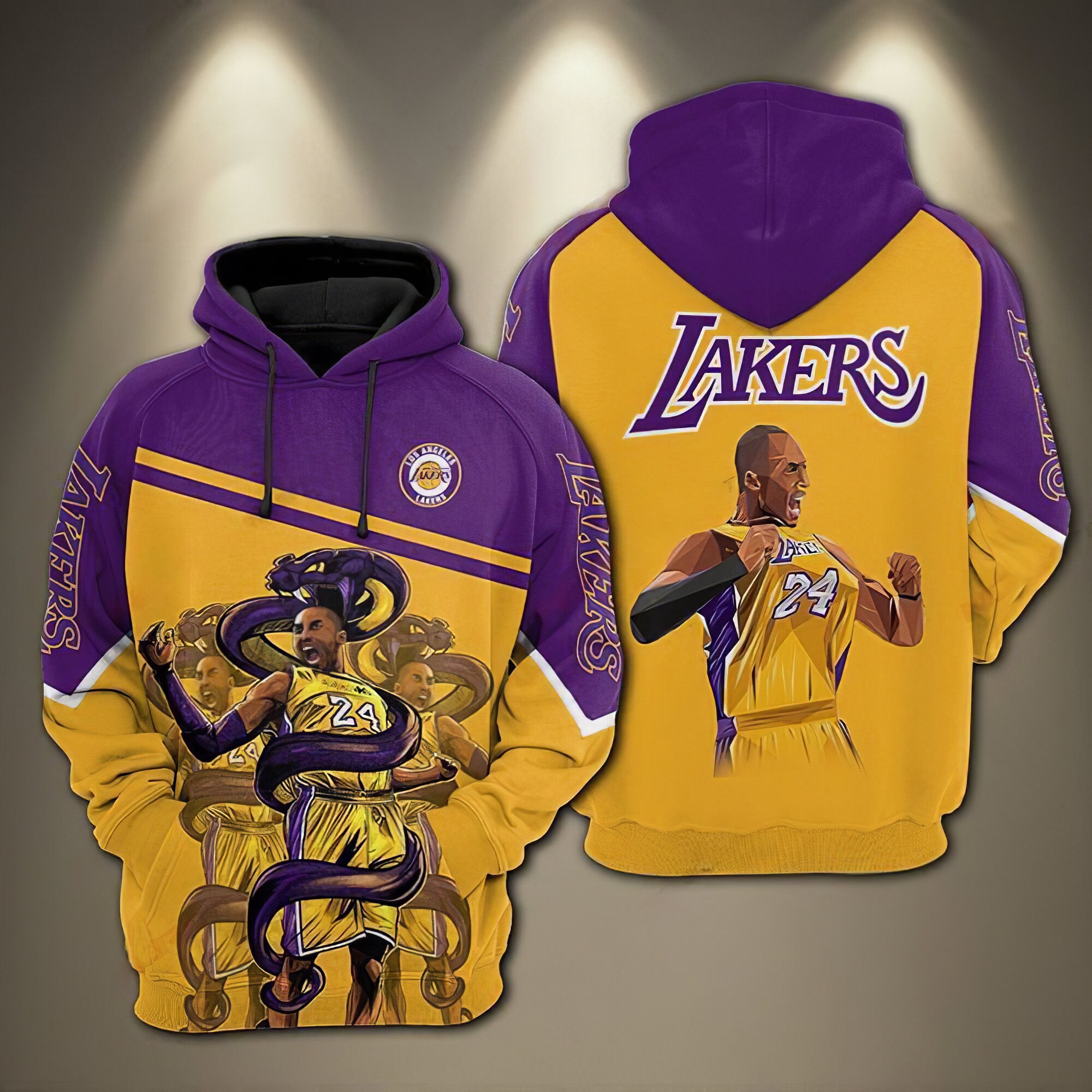 Los Angeles Lakers NBA Kobe Unisex Hoodie 3D NBA Kobe Custom Etsy