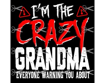 Warning cross country grandma svg