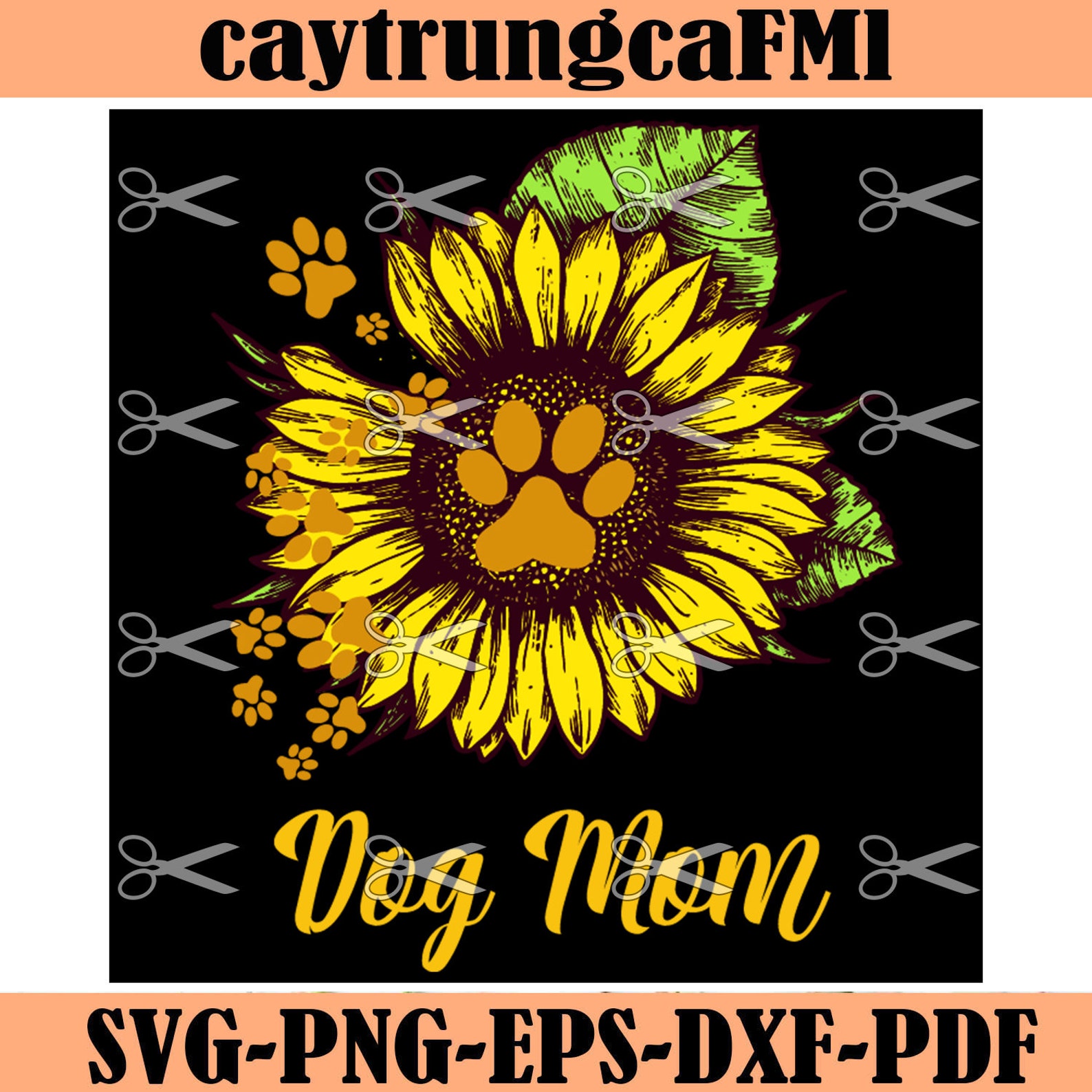 Dog mom sunflower mothers day svg mother day mother svg | Etsy