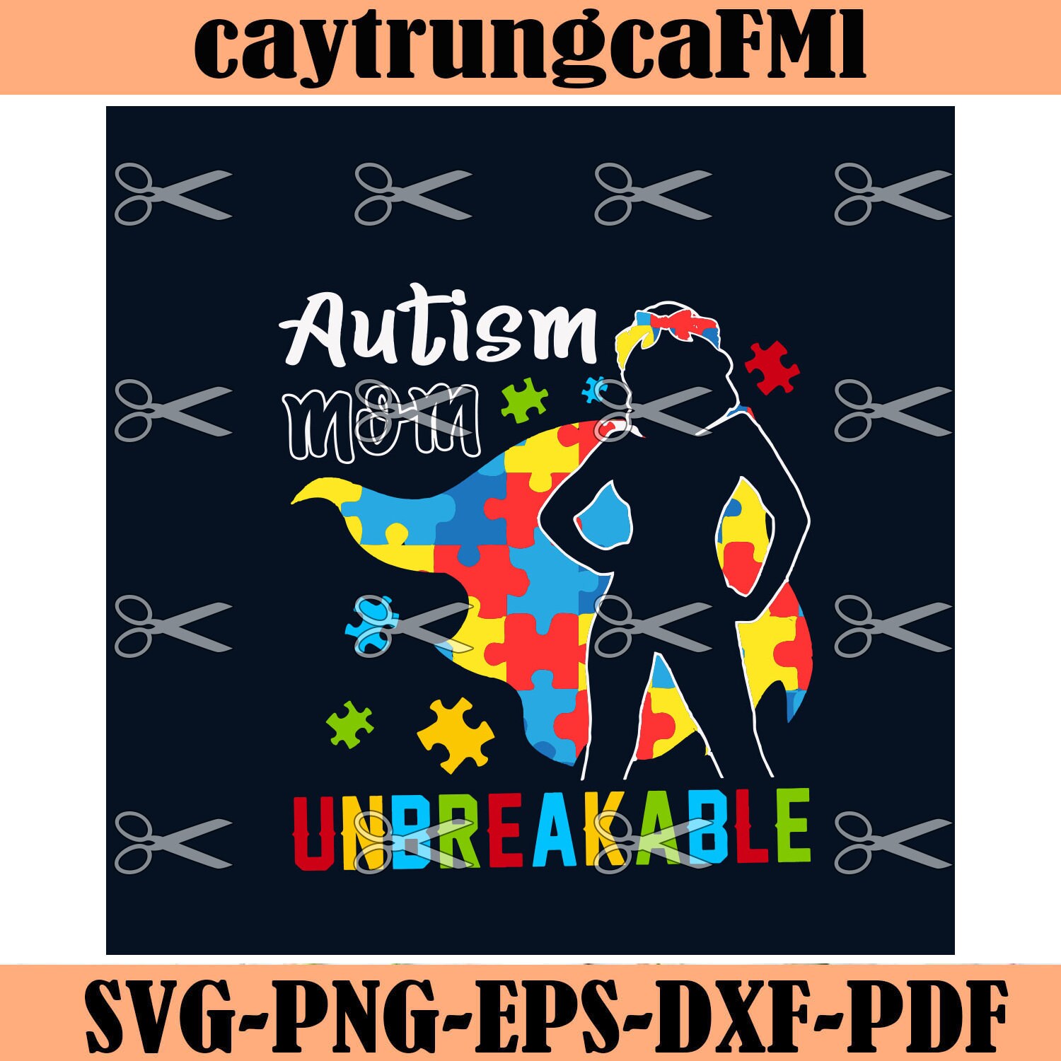 Download Autism Mom Unbreakable Svg Autism Svg Autism Mom Svg | Etsy
