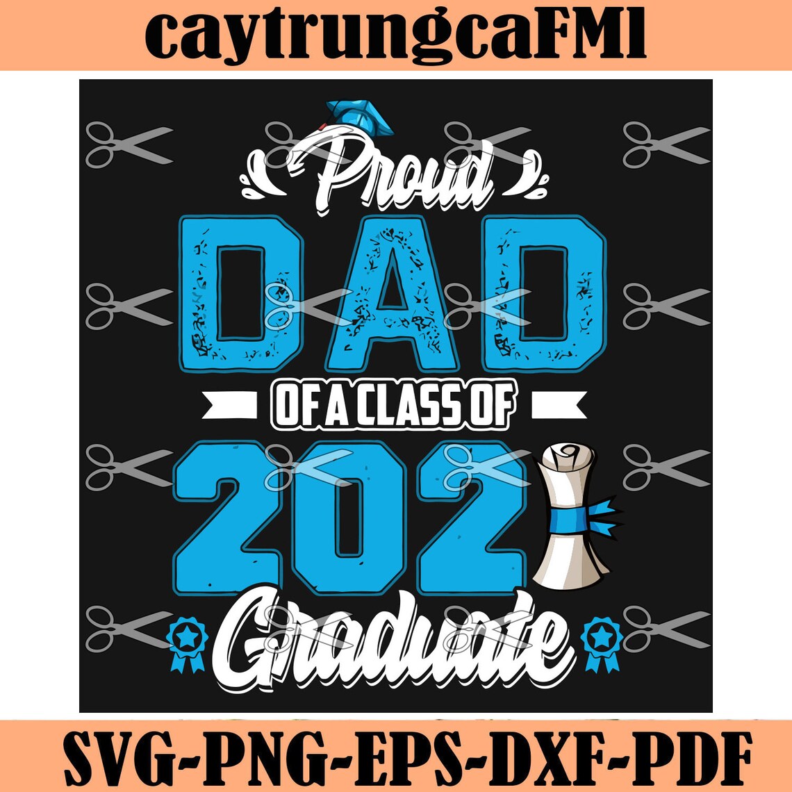 Download Proud Dad Of A Class Of 2021 Graduate Svg Fathers Day Svg | Etsy