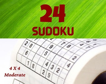 Sudoku | 4x4 Moderate | Japanese Puzzles | Number Games | 4x4 | Creative | Pastime | Stress buster