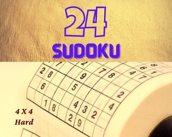 Sudoku | 4x4 Hard | Japanese Puzzles | Number Games | 4x4 | Creative | Pastime | Stress buster