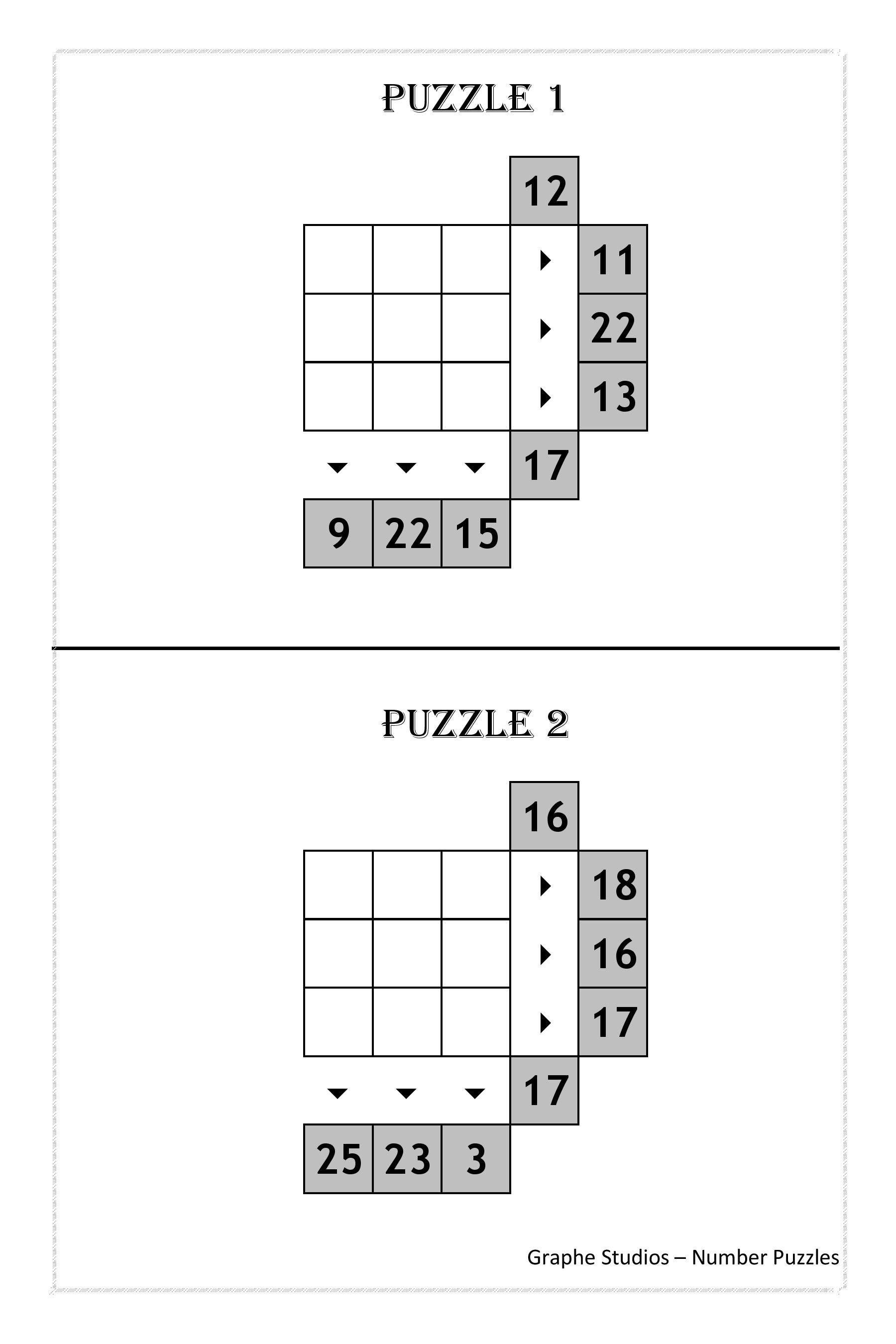 Printable Number Puzzles for Kids With Brain Teasing Riddles, Instant ...